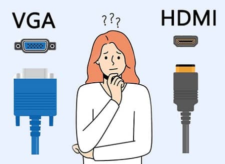 تفاورت پورت های vga و  hdmi